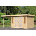  Karibu | Tuinhuis Mühlendorf 4 met Overkapping 2,4 | Onbehandeld 211426-01